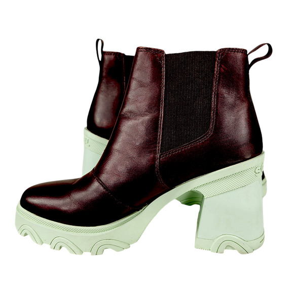 Sorel Brex Chelsea Boot 11 Women Chunky Platform Brown Cinder Sea Sprite Y2K 90s - Picture 4 of 12